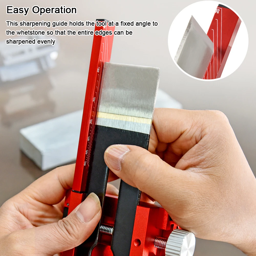 Manual Knife Sharpener Metal Wood Chisel Abrasive Tools Sharpening Blades Tool Honing Chisel Fixing Bracket Woodwork Sharpener