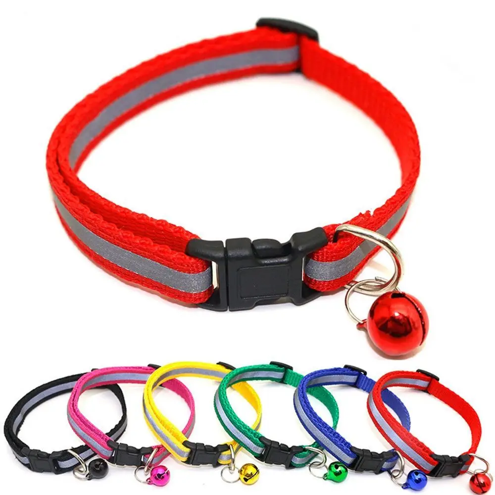 

Adjustable Flashing Light Up Night Easy Wear For Puppy Kitten Nylon Cat Collar Pet Supplies Necklace Pet Collar