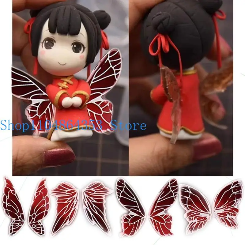 652F Beautiful Silicone Butterfly Wing Pendant Mold for Jewelry Craft Decoration