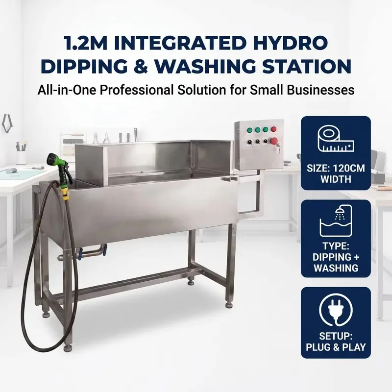 TSAUTOP 1.2M small water immersion tank and cleaning machine, stainless steel, customizable size, suitable for helmets,
