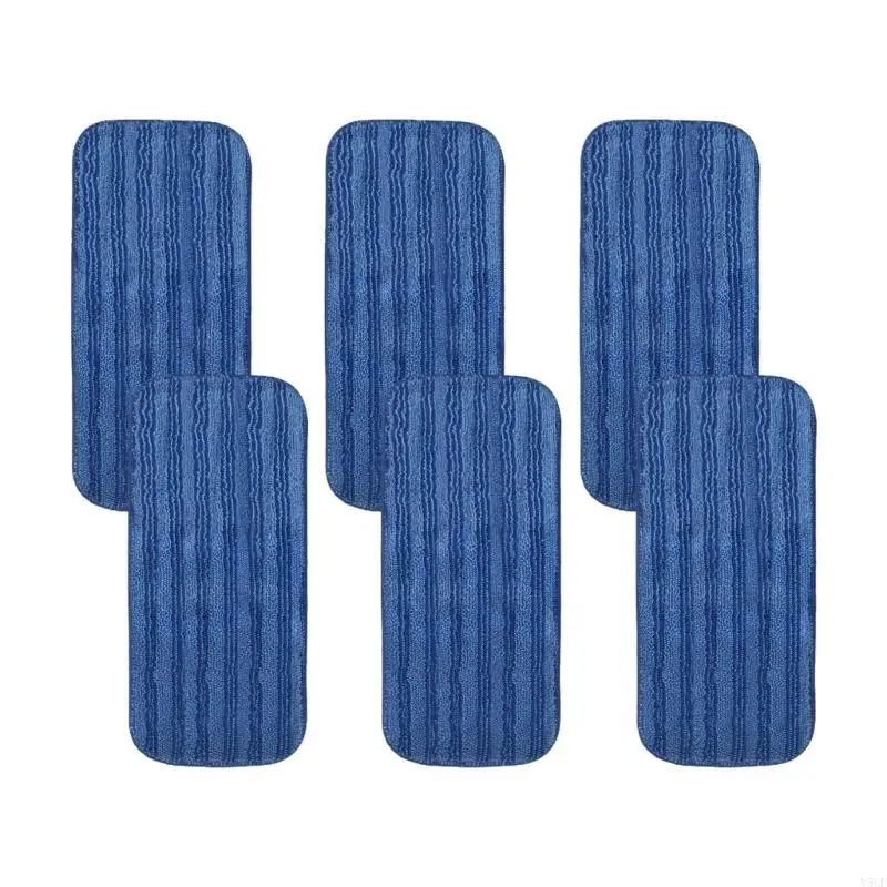 

Y5LF 6x Reusable Mop Pads for SwifferWet Jet Mops Wet Jet Pads Refills Reusable Microfiber Mop Pads Washable Mop Refill Pads