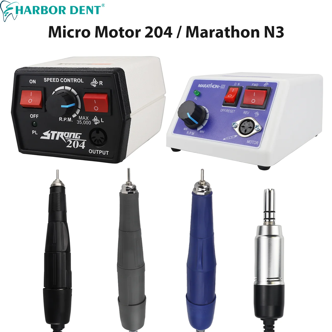 

Dental Polishing Sculpture Micro Motor 35000RPM E-TYPE Electric Micromotor Dentistry Lab Equipment Grinder Bur 2.35mm