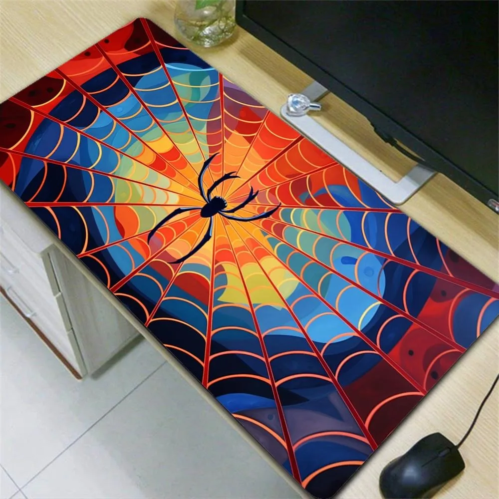 Tapis de souris/clavier coloré sur le thème des araignées avec base en caoutchouc antidérapante alfombrillas para escritorio tapis de souris