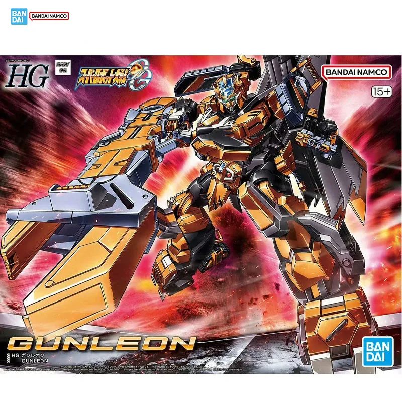 Bandai Super Robot Wars Figura OG Modello Kit Genuino HG 1/144 Gunleon Anime Action Figure Collezione Modello di Montaggio Ragazzo Giocattoli Regalo