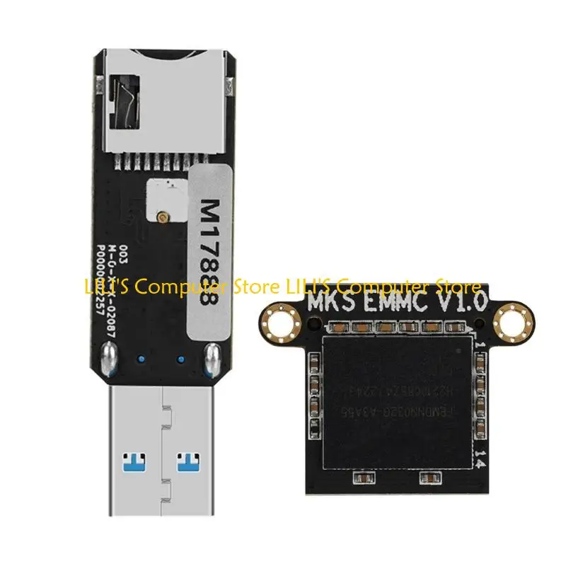 

A52B Fast Speed ​​MKS EMMC USB3.0 Адаптер MKS EMMC-Adapter V2 для карты памяти EMMC модуля 32 ГБ