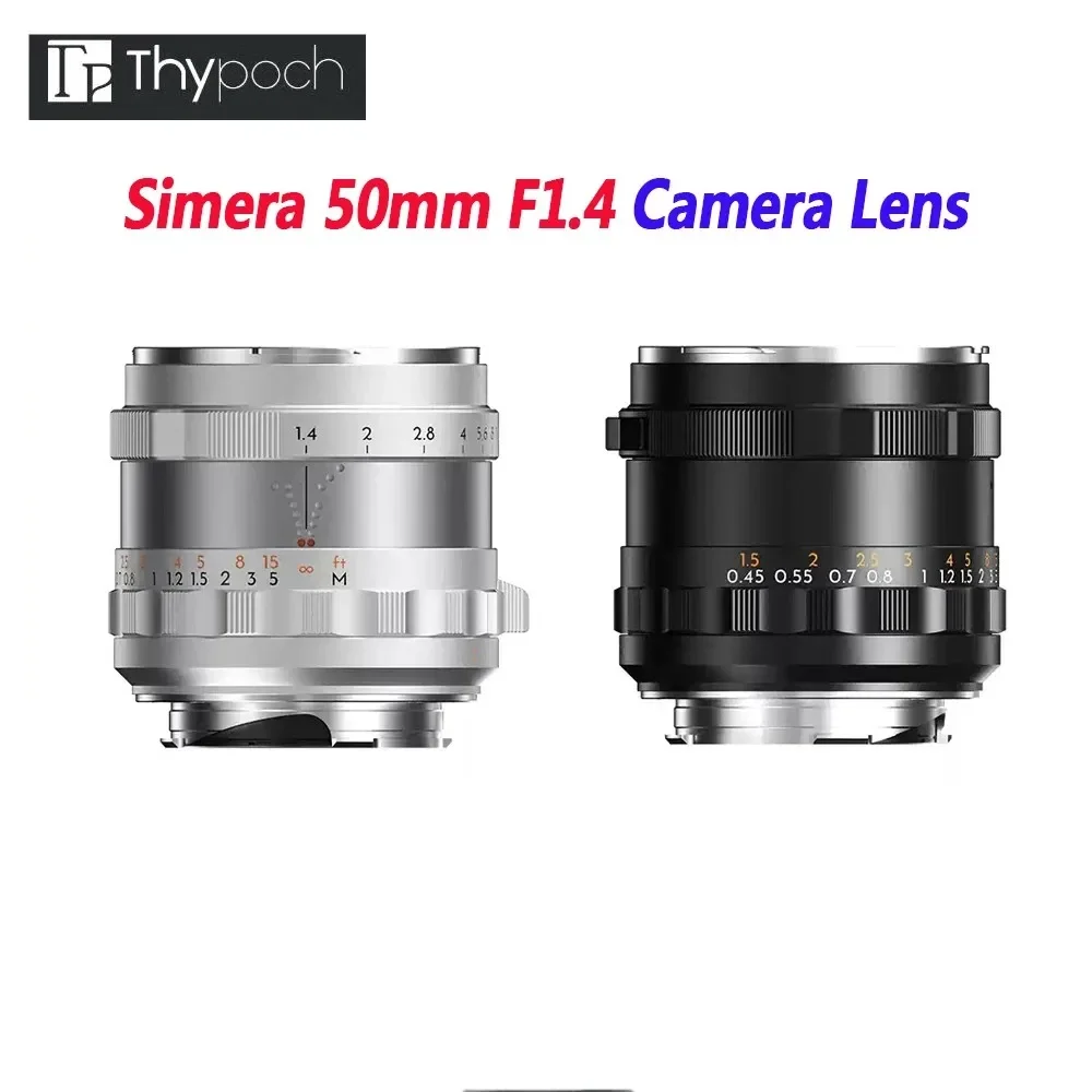 

Объектив для камеры Thypoch Simera 50 мм F1.4 ASPH, полноразмерный объектив с ручной фокусировкой для Leica M mount, полноразмерный объектив с ручной фокусировкой