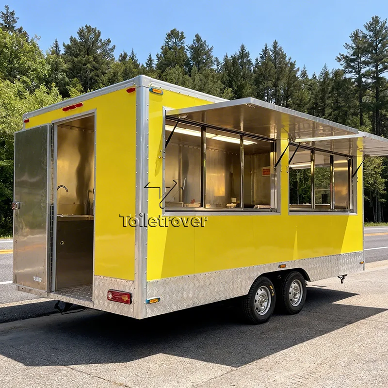 Custom Mobile Food Van Trailer Churro Food Truck Pizza Concession Food Trailer with Full Kitchen Equipment Hodog Hamburger