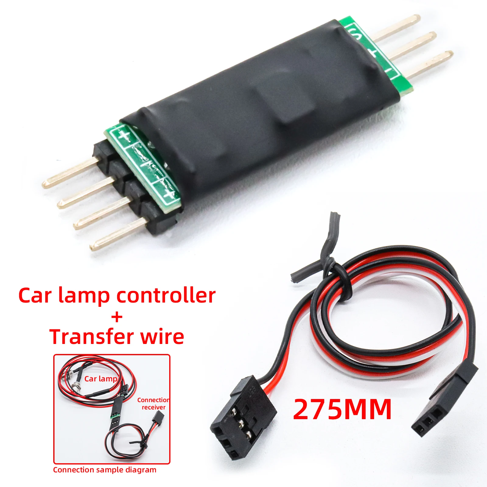 RC Receiver Lights Switch On/off Control Electronic Switch CH3 Transfer Wire Independent Power Supply for the Model RC Car Light