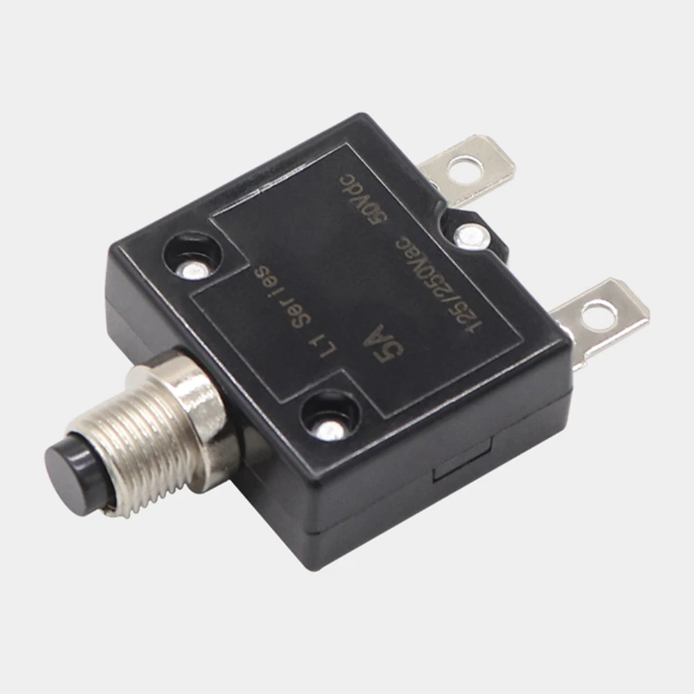 125-250V Protector Motor Protection Easy Reset Excessive Current Detection Current Options 5A, 8A, 10A, 15A, 18A, 20A, 25A, 30A
