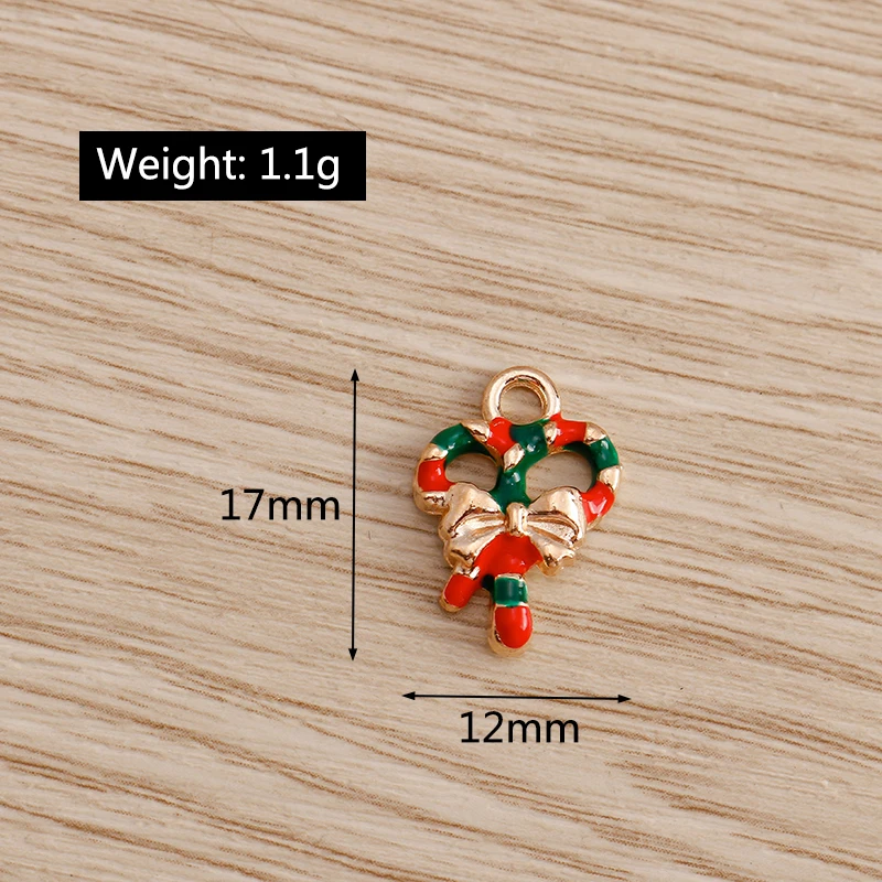 Tusember 20 Stück Emaille-Weihnachtsanhänger mit Weihnachtsmann, Hirsch und Schneeflocke für DIY-Anhänger, Halsketten, Ohrringe, Armbänder, handgefertigter Schmuck – Detail 20