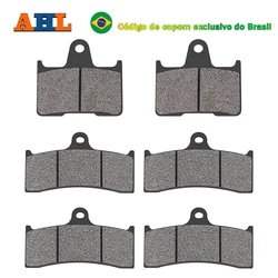AHL Motorcycle Semi-Organic Metal Front and Rear Brake Pads For HONDA CB1300 CB 1300 SC40 SC 40 1998 1999 2000 FA424 FA254