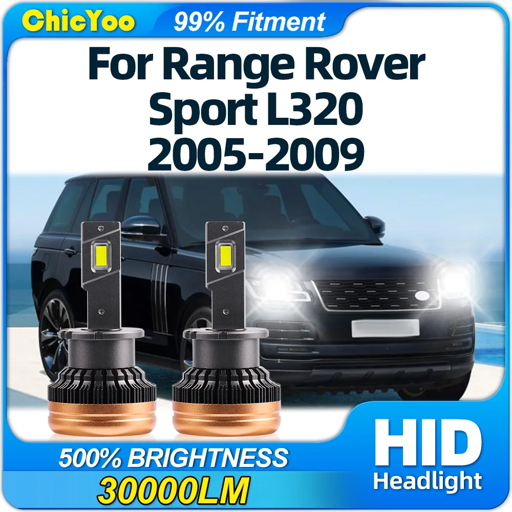 

LED Headlight Bulbs 6000K White Plug and Play Xenon HID Xenon Lights 12V For Range Rover Sport L320 2005 2006 2007 2008 2009