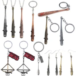 TV The Walking Dead Stick Keychain Negan's Bat LUCILLE Baseball Bat shape Keyring For Men Women Car Bag Key Jewelry Accessories