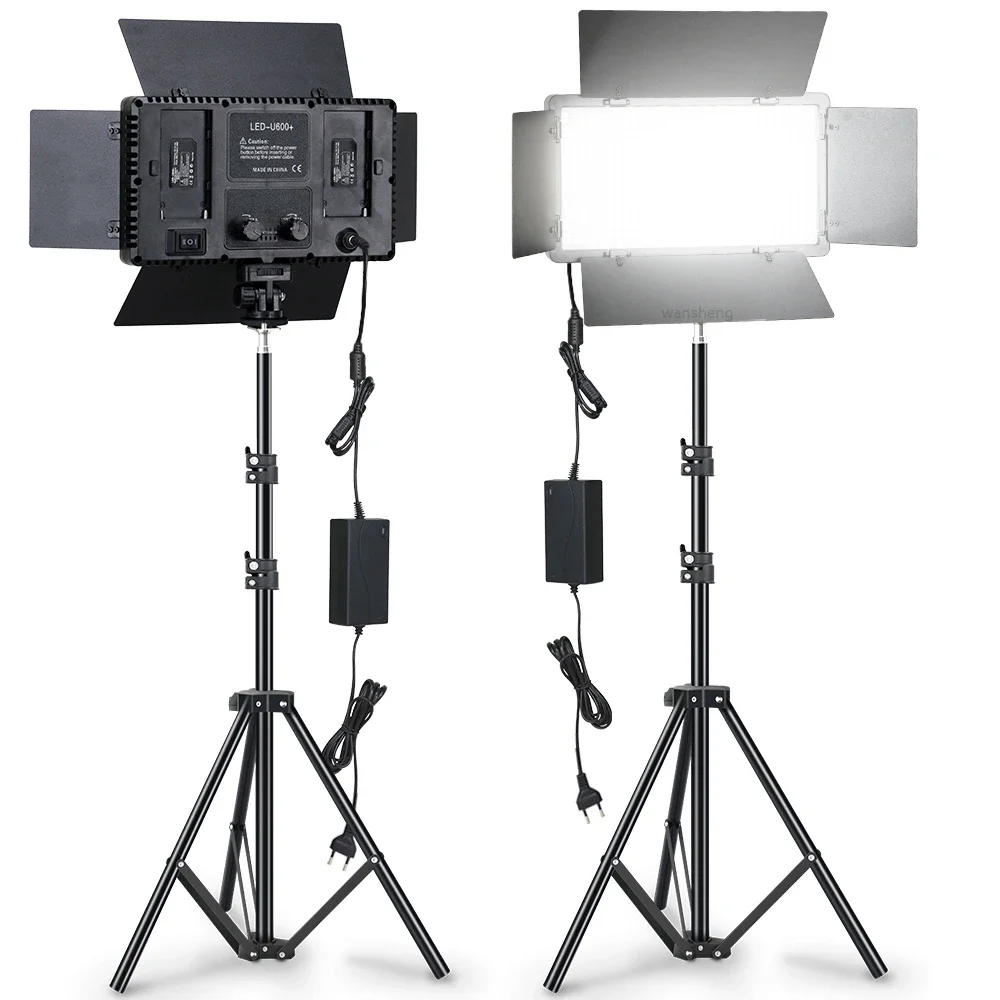 LED-600 LED Light Professional Photography Light Dimmable 3200-5600K for Studio Live Stream Makeup Photo Live Photography