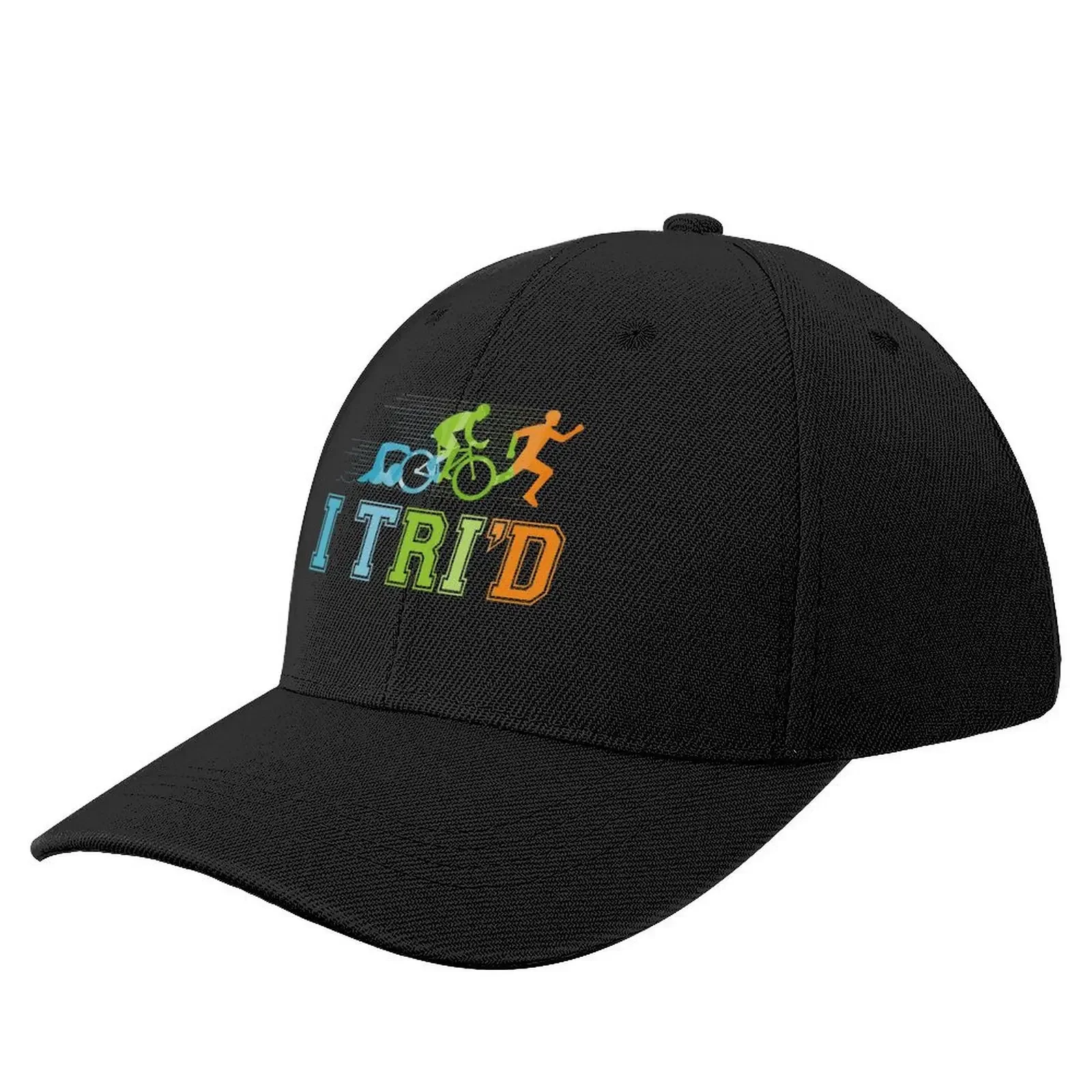 Triathlete I Tri'd Baseball Cap tea Hat funny hat black New In Hat Hats Woman Men's