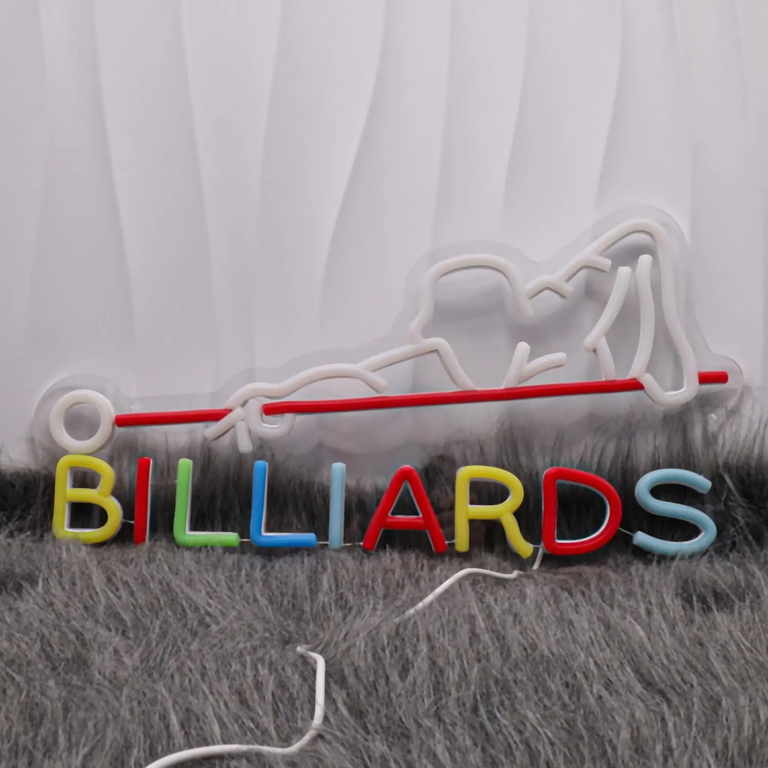 ไฟนีออน LED สำหรับบิลเลียด ใช้พลังงานจาก USB ปรับความสว่างได้ เหมาะสำหรับห้องบิลเลียด บาร์กีฬา ห้องพักผู้ชาย ห้องเล่นพูล ตกแต่งผนังสำหรับงานปาร์ตี้ ของขวัญสำหรับเด็กผู้ชาย