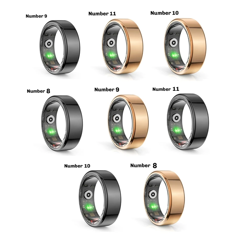 R02 Smart Ring For Men & Women With Charging Case, Health Monitor, Multi-Sport Mode