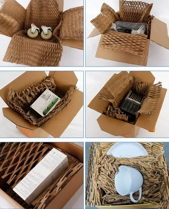 Electric Carton Box Recycle Shredder Cardboard Mesh Protective Packaging Cutting Machine