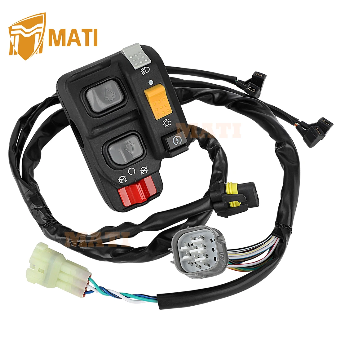 M MATI Left Handlebar Switch Electric Shift Start Stop Headlight for Honda Foreman 500 ES TRX500FE1/FE2 2014-2019 35140-HR4-641