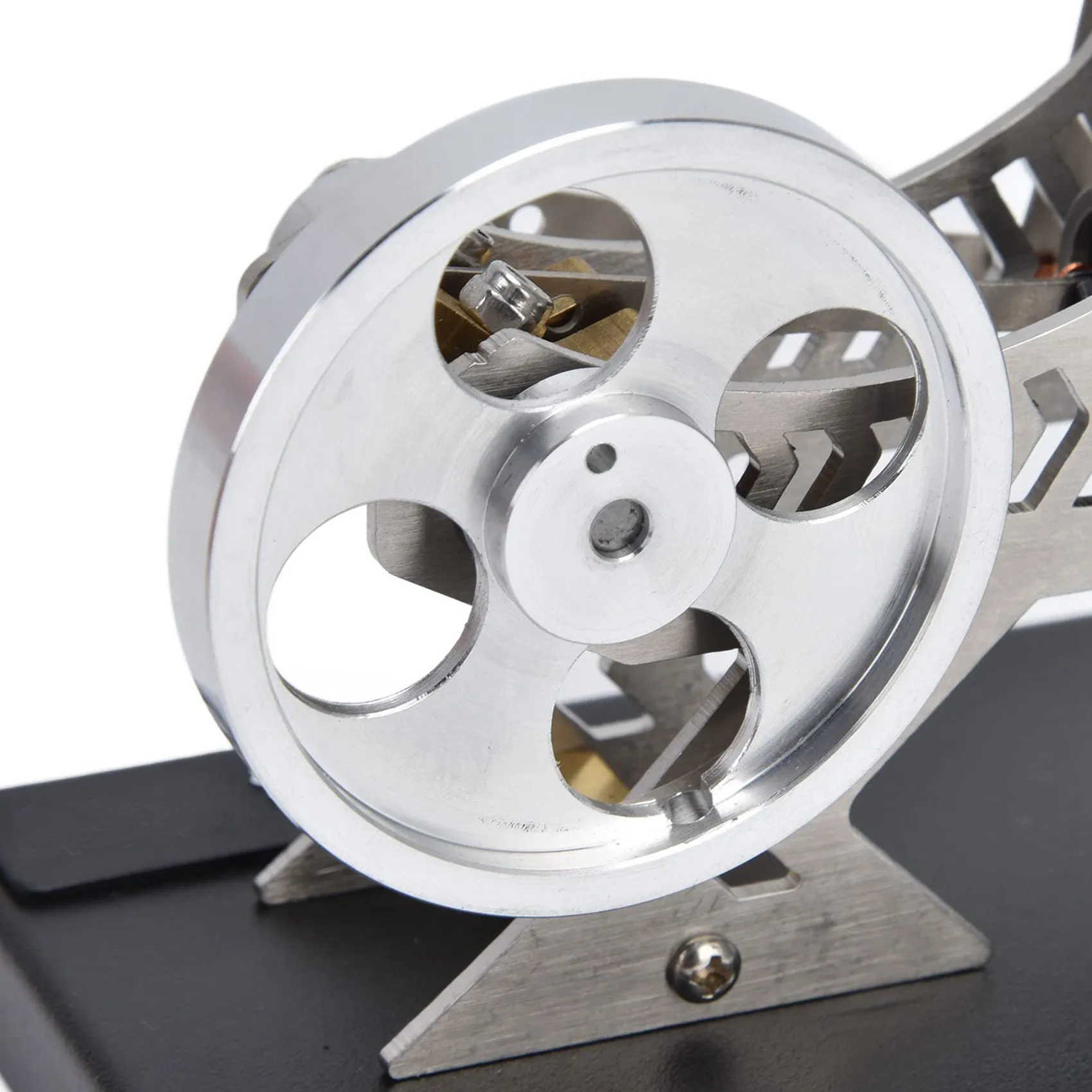 מנוע סטירלינג ואקום מתכתי לעיצוב עצמי של גז חם טורבינת גזע מנוע סט מודל צעצוע ניסוי פיזי מתנה TQ