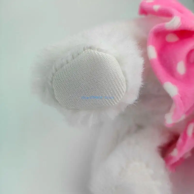 Peluche giocattolo per il bambino imparare a strisciare il giocattolo per cani cucciolo guinzaglio interattivo canto e sugli
