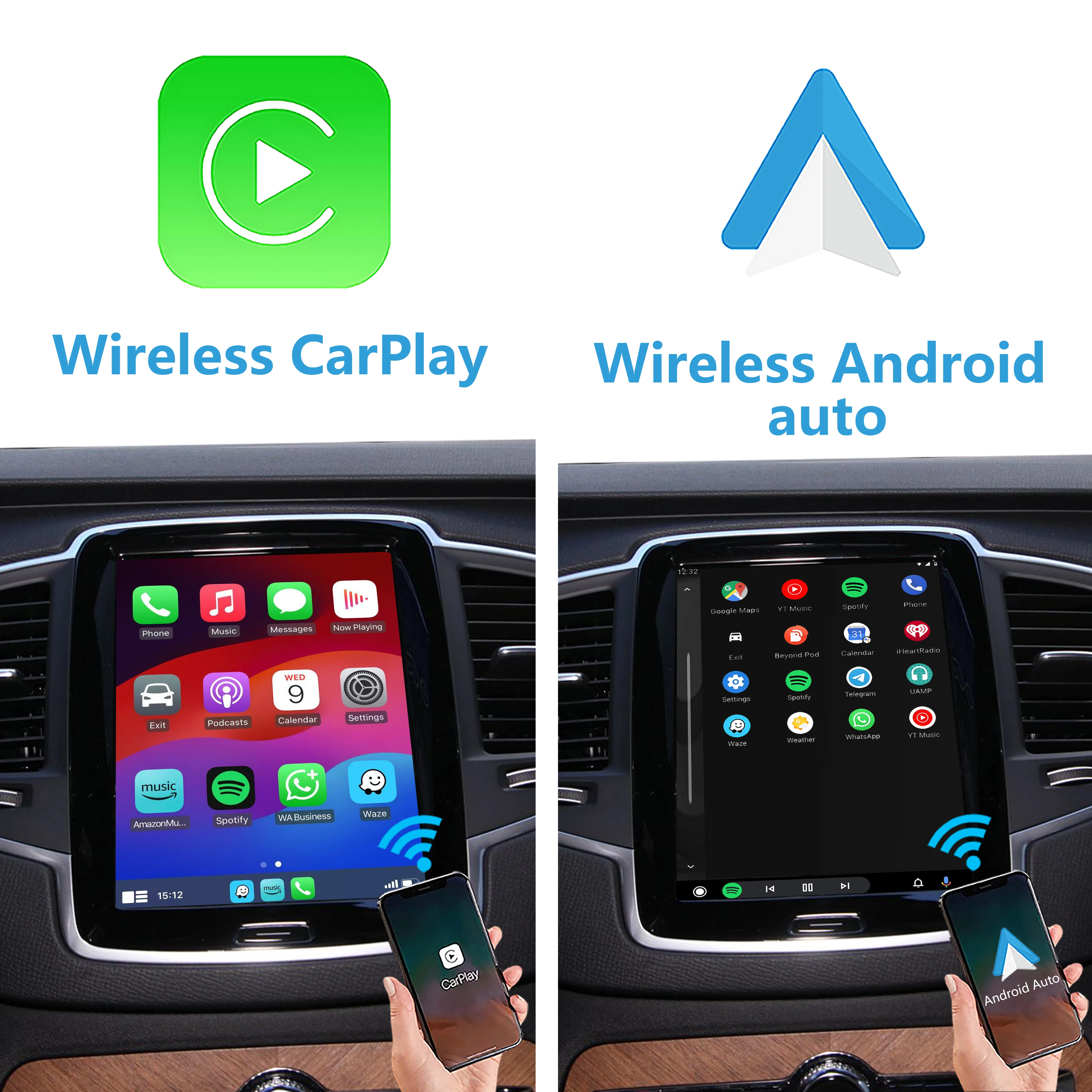 Wireless CarPlay for VOLVO XC90 XC60 XC40 S60 S90 V60 Add Wireless 