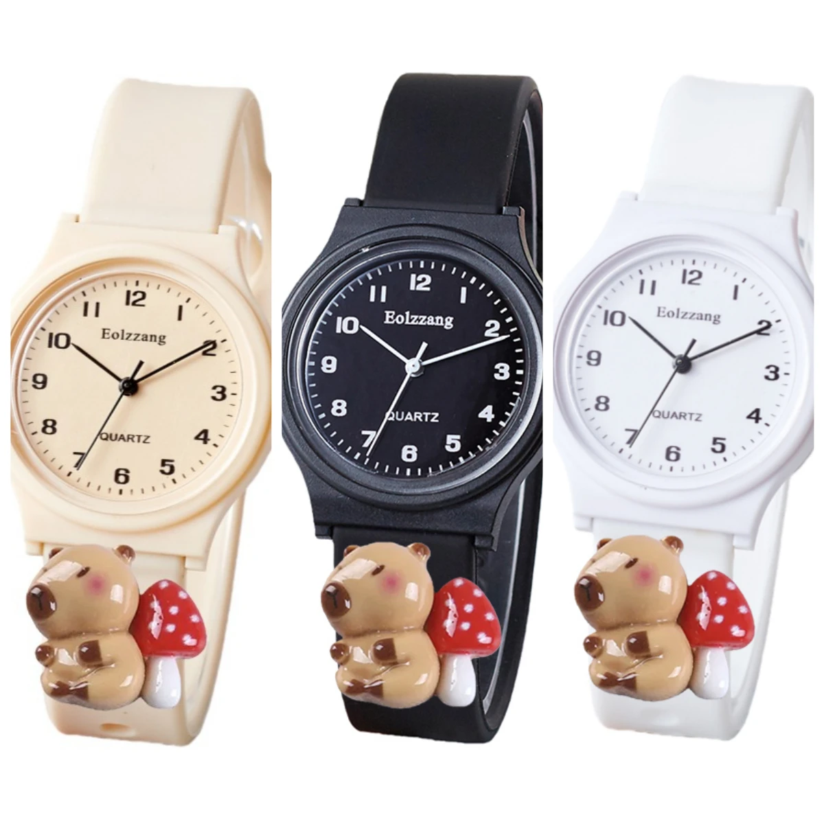 漫画カピバラ男の子女の子腕時計子供ミニマリストかわいい子供漫画腕時計ギフト子供のための女の子時計