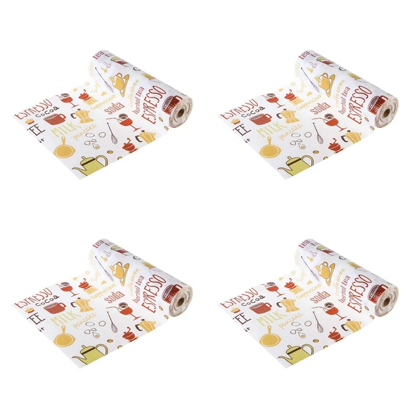 

4X Multi-Function Drawer Shelf Liner Foam Paper For Kitchen Cabinets,Refrigerator,Drawers,Cabinets(Red, 12 X 196Inch)