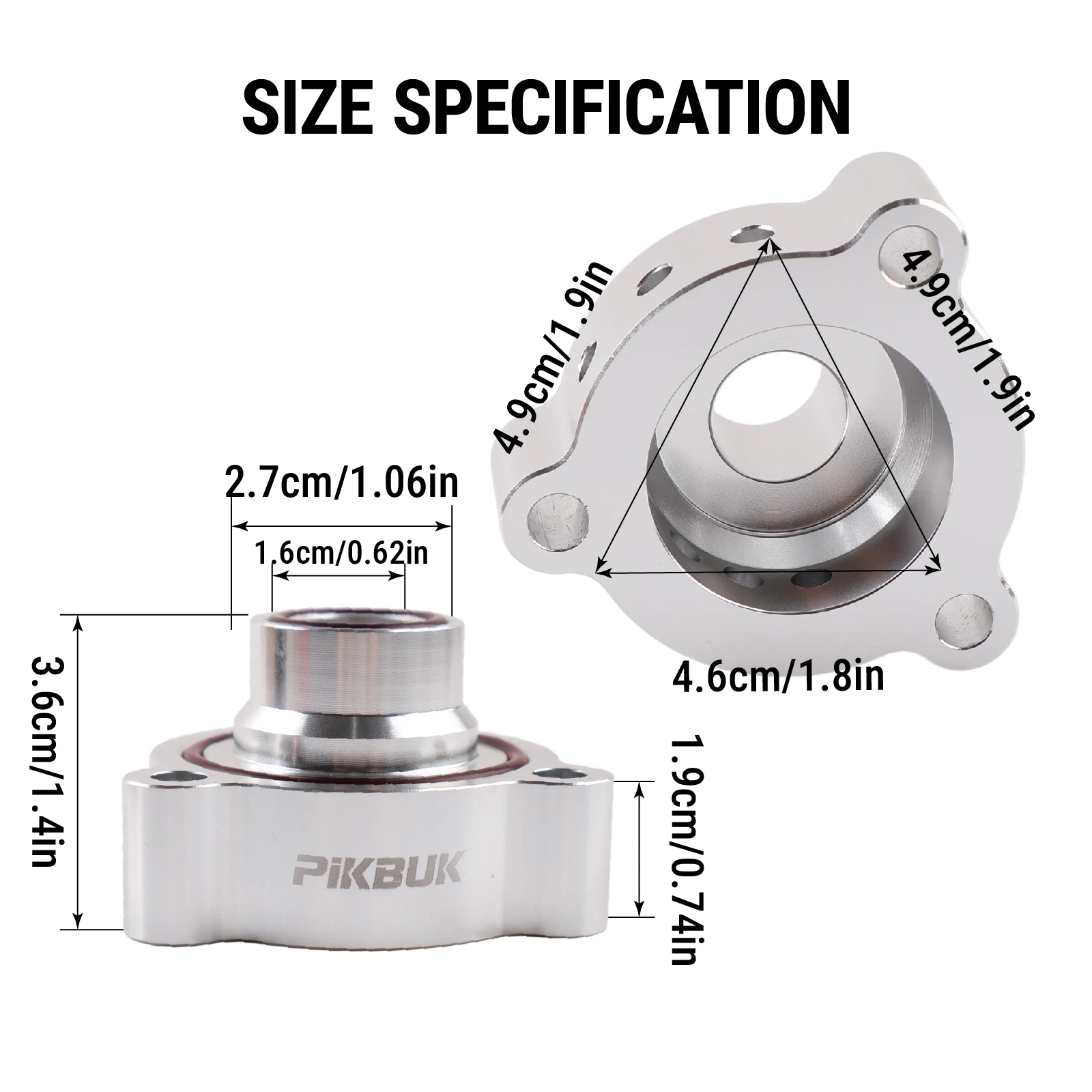 PIKBUK Auto Blow-Off-Ventil (BOV) Adapter für Mercedes A180 A250 CLA250 GLA250 2.0 Liter Turbo GDi Motor Ablassventil-Adapter – Detail 3