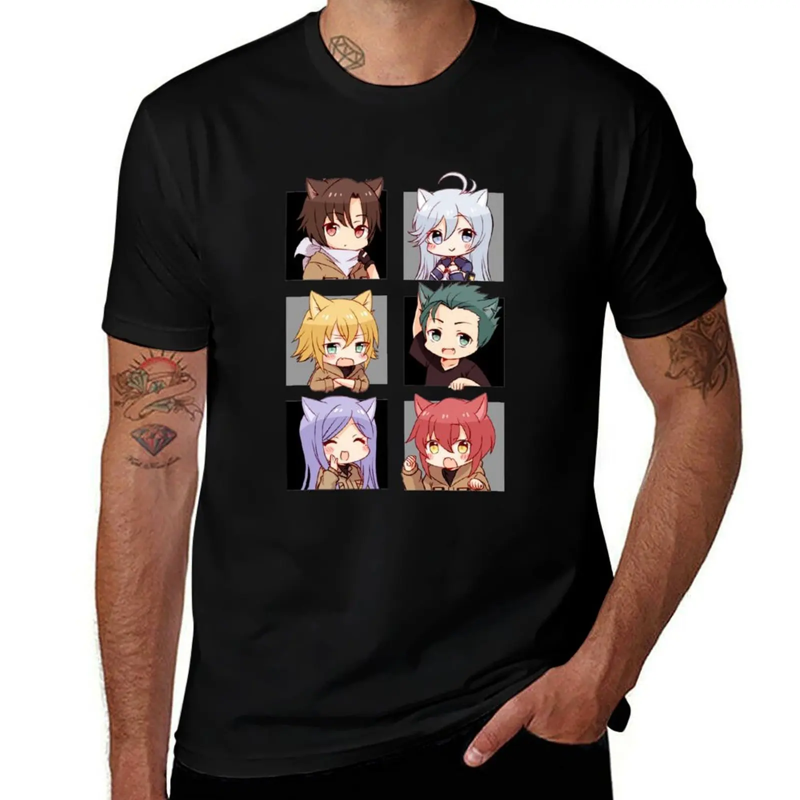 

86 Eighty-Six CHARACTERS T-Shirt Basic Solid Tee for Daily Use