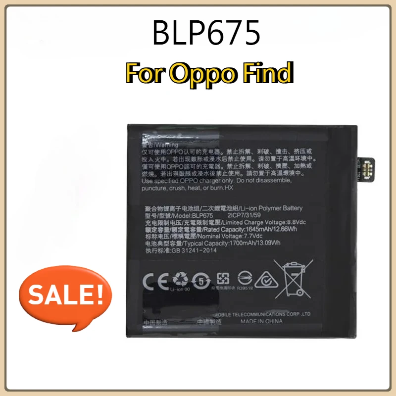 

New BLP675 BLP755 BLP767 BLP769 BLP811 BLP831 BLP889 Battery For Oppo Find X Lamborghini X1 X2 X3 X5 N Lite Neo Pro