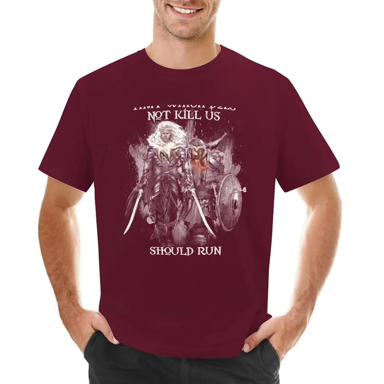 aesthetic clothes kawaii clothes customizeds Aesthetic clothing Men's t-shirt Drizzt Do'Urden and Bruenor Battlehammer T-Shirt