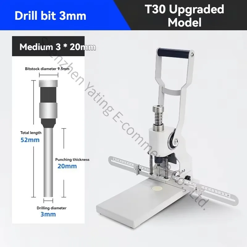 Single Hole Punching Machine  Round Hole Tag Pvc A4 Financial Voucher Binding Accounting Bill Small Drilling Paper