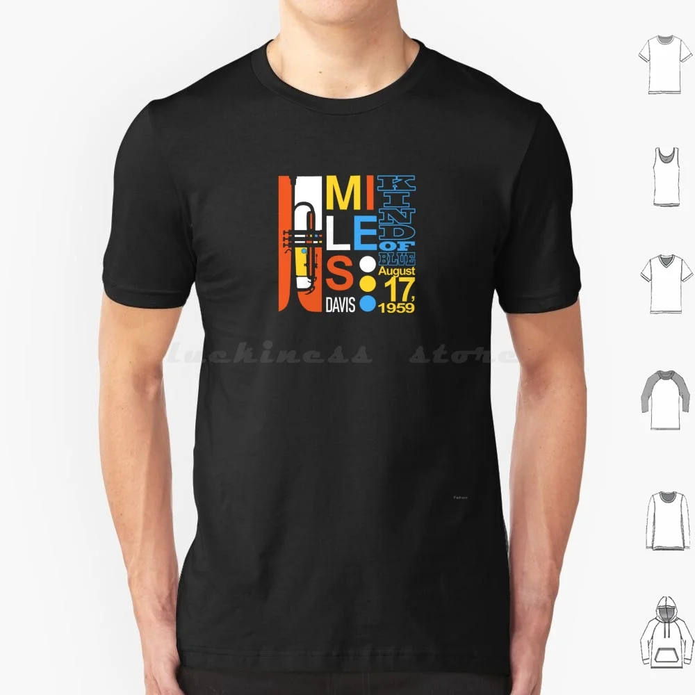T-shirt 'kind Of Blue' de Miles Davis, 6xl, en coton, Cool, Miles Davis, trompette, Jazz, Vintage