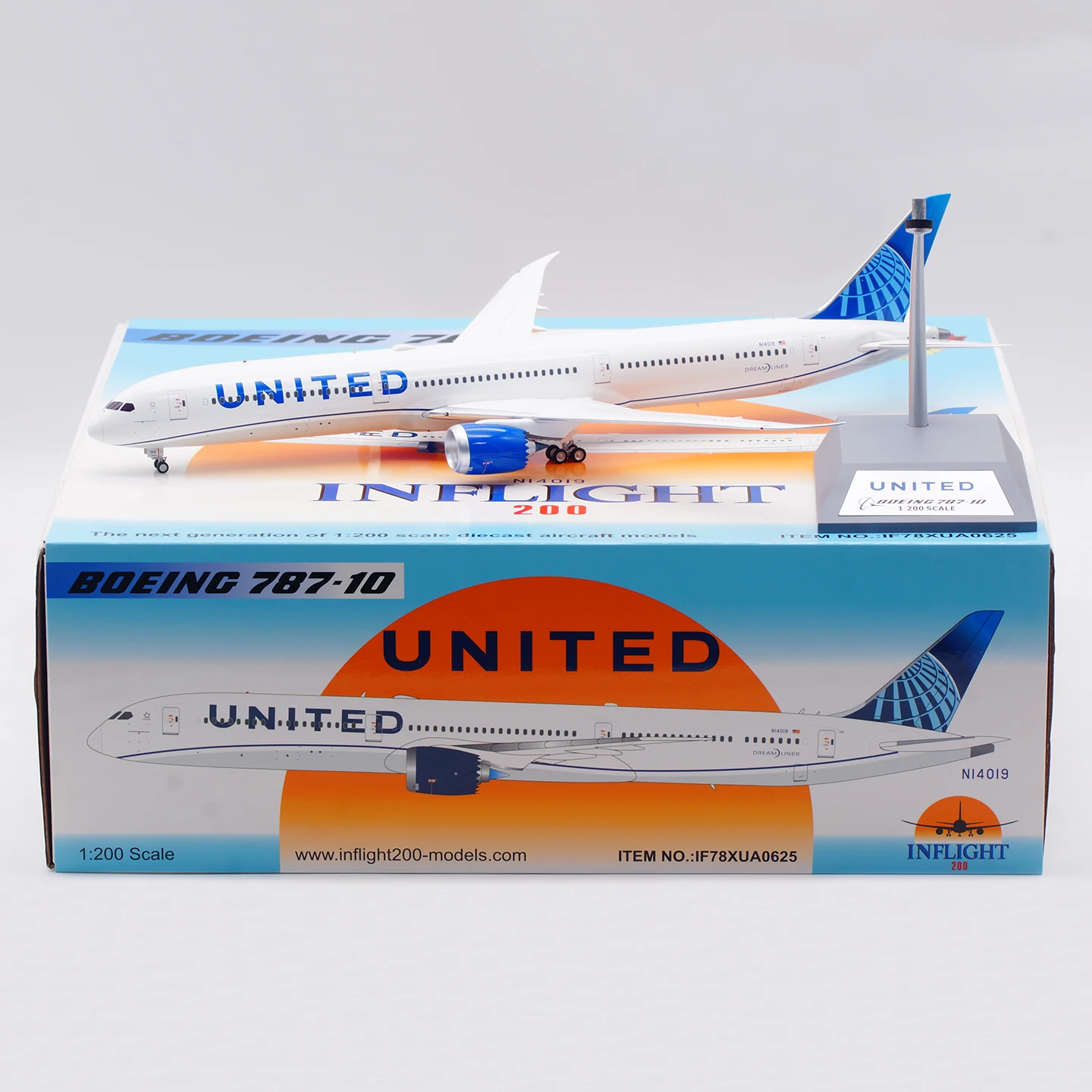 IF78XUA0625 Alloy Collectible Plane INFLIGHT 1:200 United Airlines 