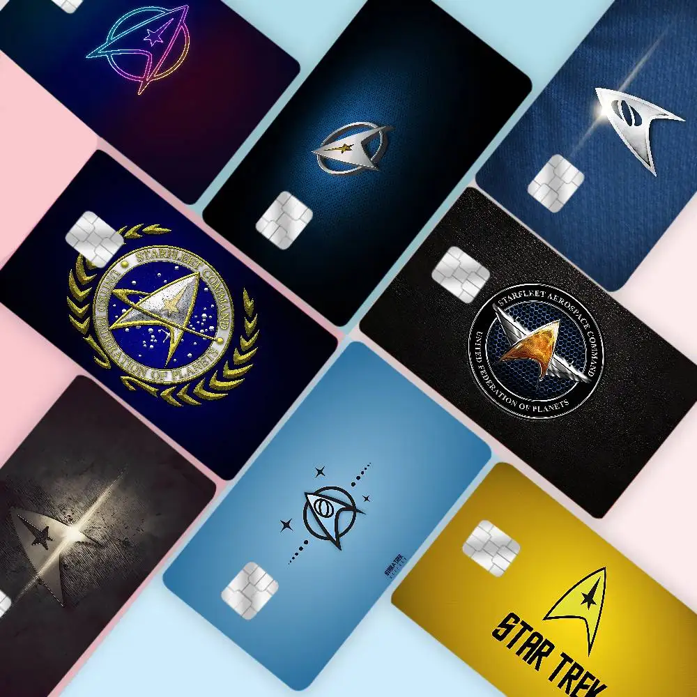 TV S-Star T-Trek Credit Card Skin Stickers No Adhesive Residue Water Proof for VISA Credit Card Subway Access Card view 2