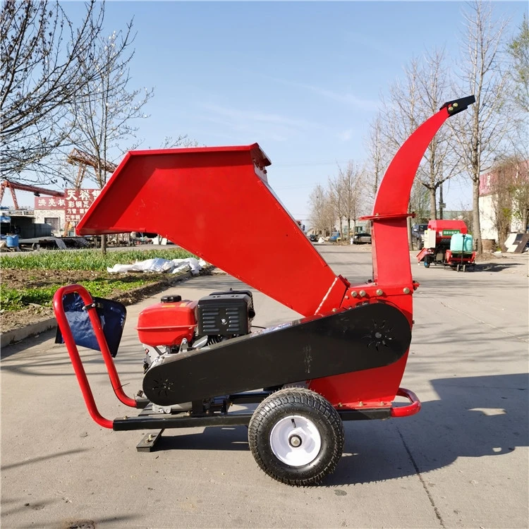 Mobile Branch Chipping and Grinding Machine Household Garden Wood Chipping Machine Farm Orchard-specific Wood Crusher Equipment - view 3