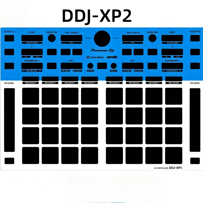 Pioneer DDJ‑XP2 Auxiliary Controller Panel Skin (No Side‑Panel Skin, Panel‑Only), Customizable Not An Iron Panel