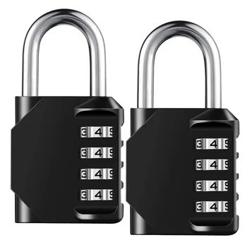 1pc Combination Lock Resettable 4 Digit Padlock with Combination Waterproof and Heavy Duty Combination Padlock Outdoor