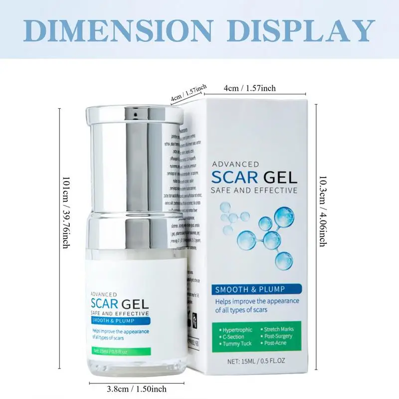 Scar Removal Cream Scar Gel Moisturizing Cream Hydrating Scar Treat Repair Gel Scar Cream Soothing Cream 15ml Body Care Gel For