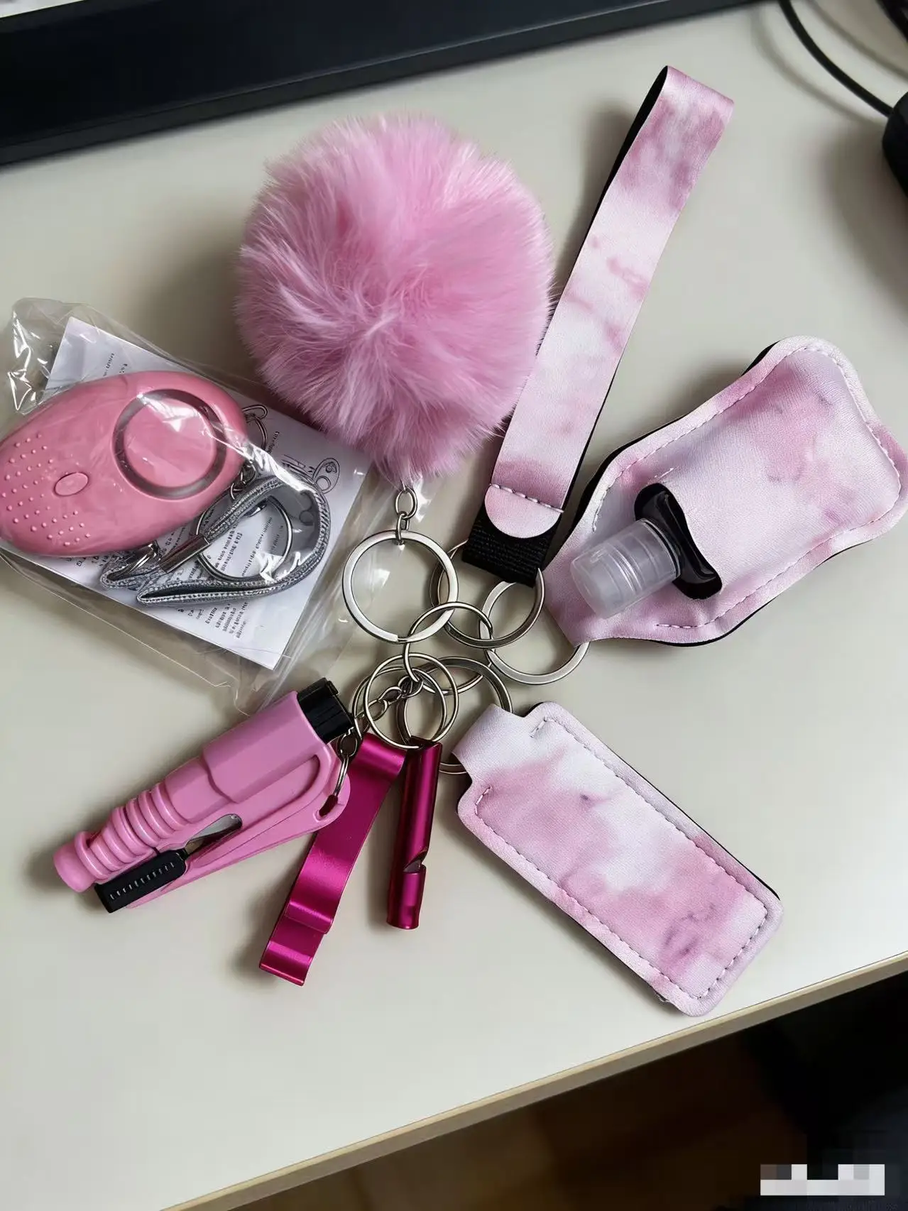 Safety Keychain Full Set Self Defense Security Keychain Set With Personal Alarm Protective Keychain Accessories For Women Girls