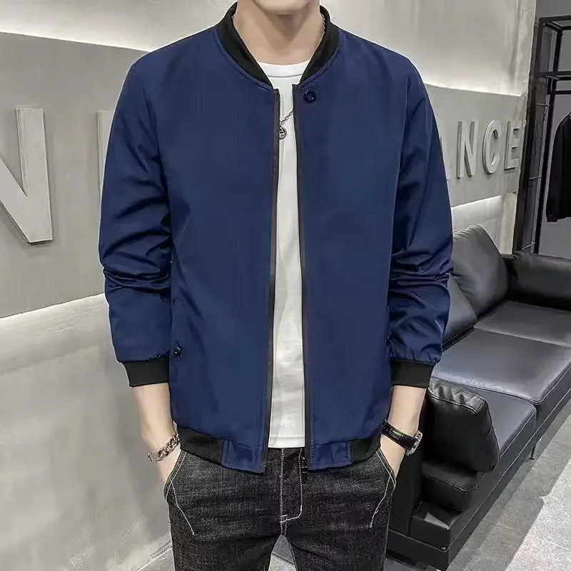 

​Men's Warm Fleece Lined Stand Up Collar Jacket Autumn Winter Casual Windbreaker Thickened Outerwear​