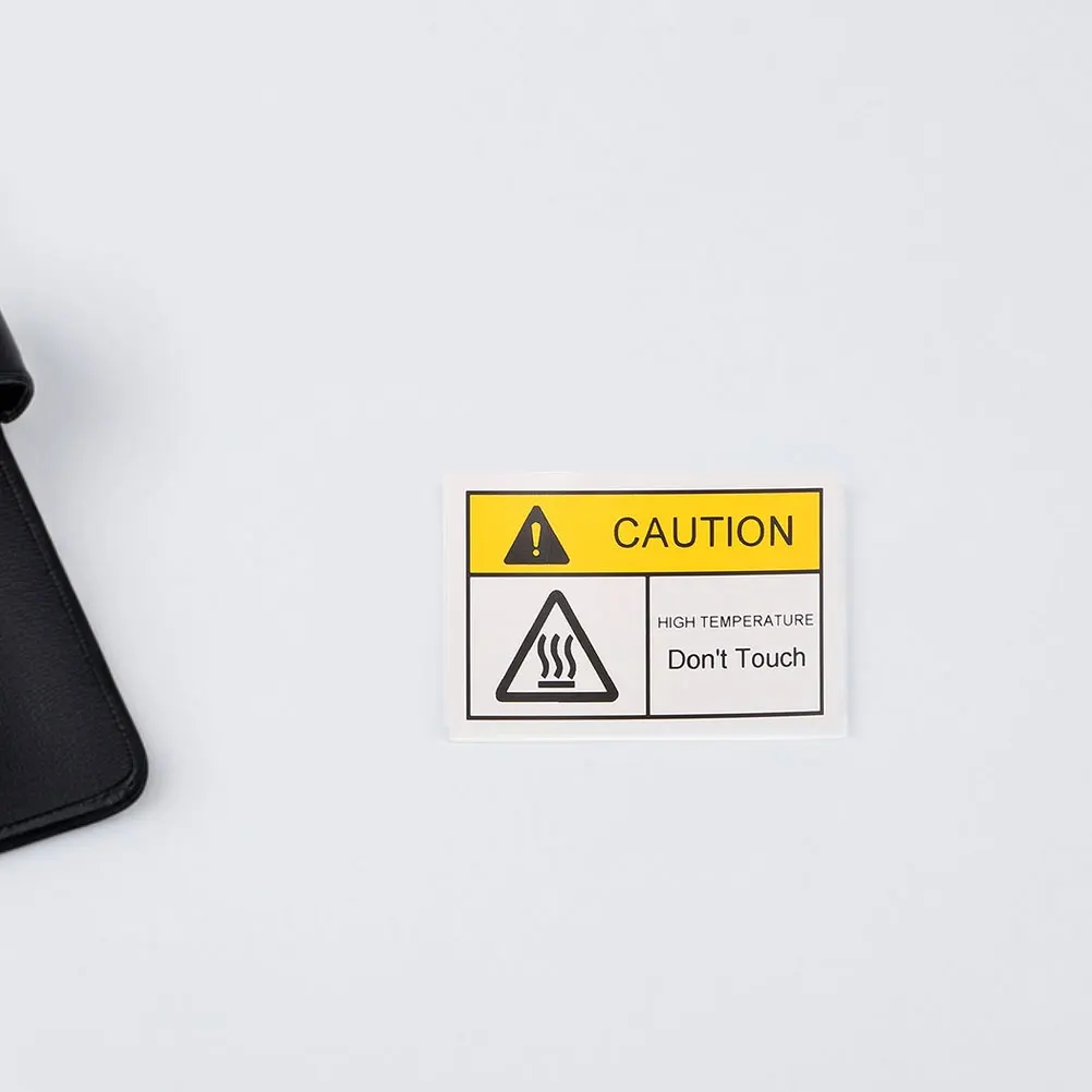 

High Temperature Warning Labels 2 Sheets Hot Stickers Decals Do Not Touch Signs Safety Caution Surface Heat Resistant