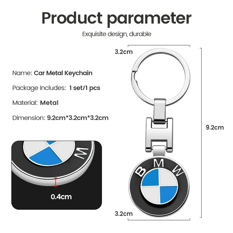 Car Personalized Keychain Zinc Alloy Key Chain For BMW E39 E46 E90 E60 F10 F11 F20 F30 F34 F01 G20 G21 G31 G38 G60 X1 X3 X5 X7