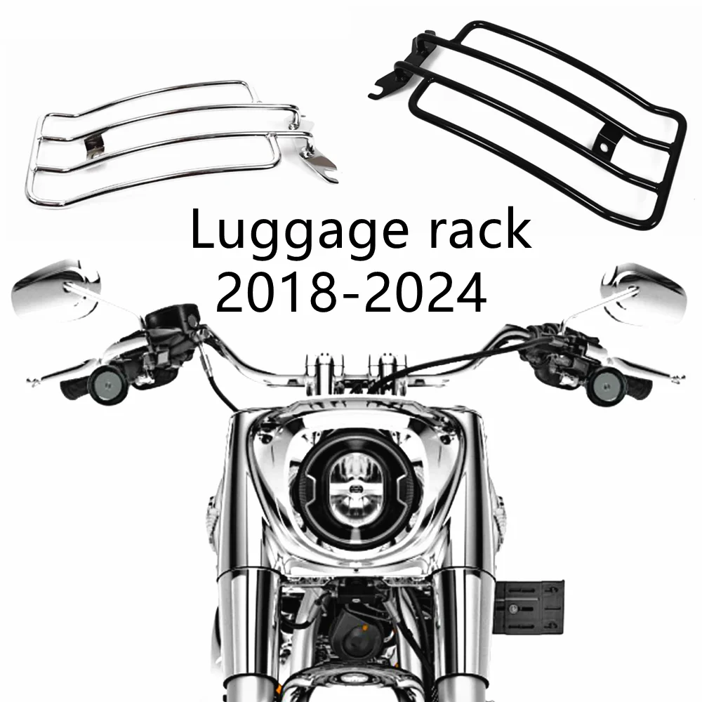 

Motorcycle Solo Luggage Rack For Harley Breakout 2013-2024 Softail Fat Boy 2018-2024