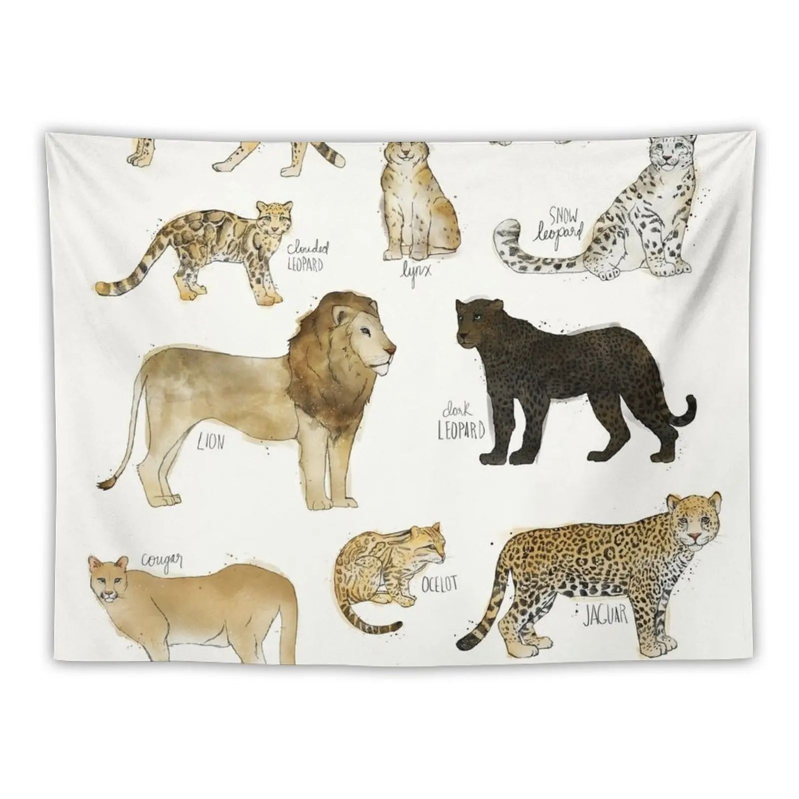 

Wild Cats Tapestry Wall Coverings Custom Tapestry Living Room Decoration Home Decoration