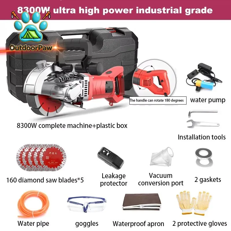 Electric Slotting Machine Cutting Machine Automatic Wall Wire Groove Cutting  Grooving Slotter