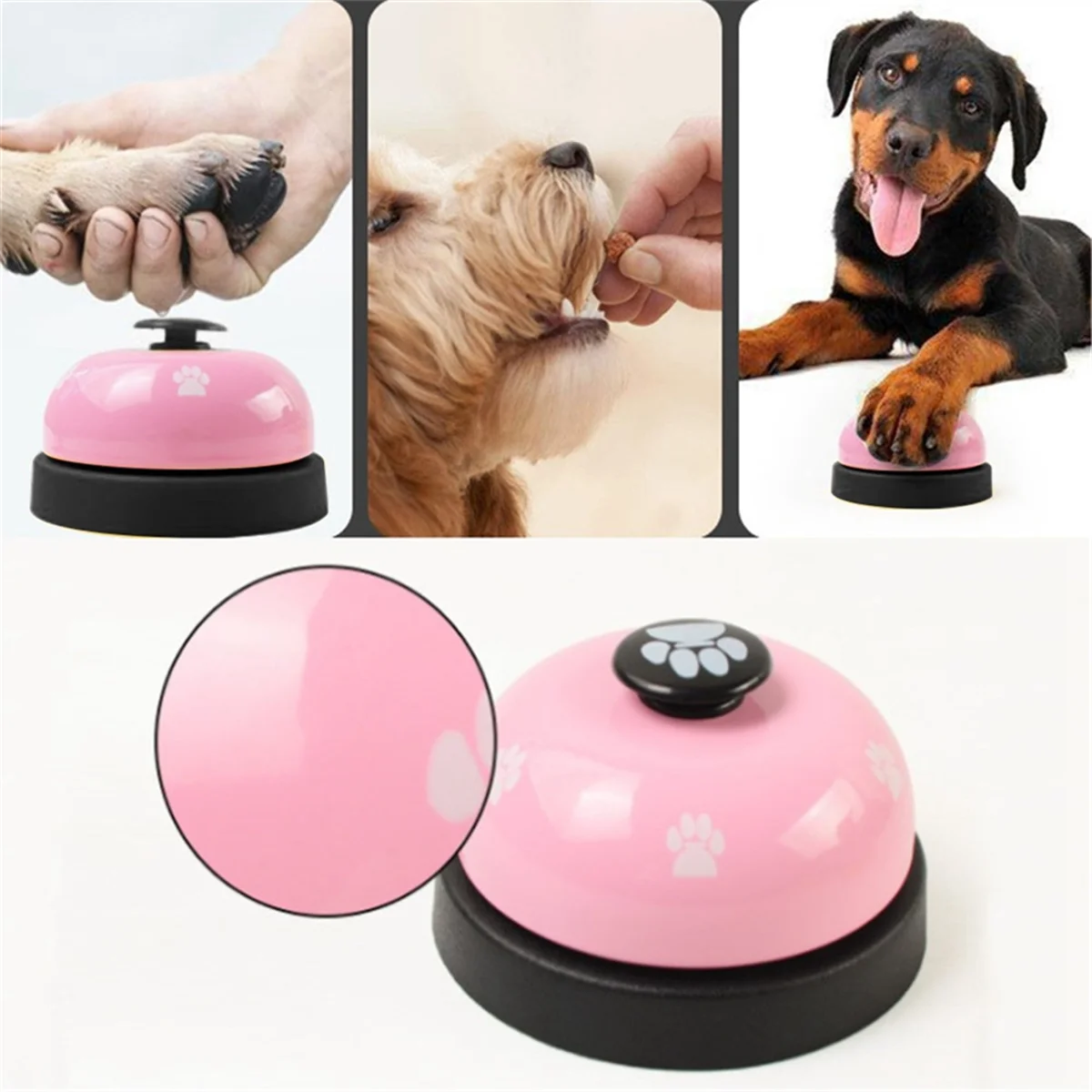 A Pet Call Bell Toy for Dog Interactive Pet Training Bell Toys Cat Kitten Puppy Food Feed Reminder Feeding