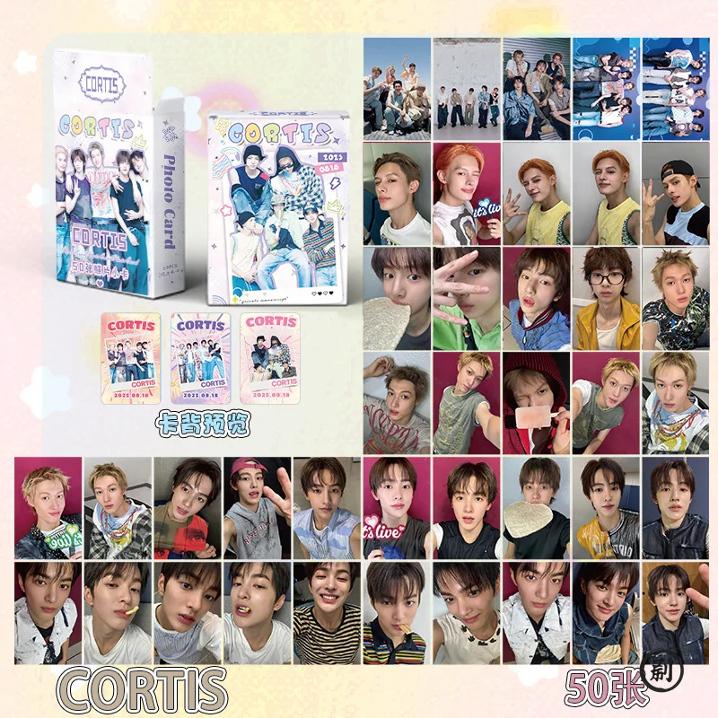 50 Pz/set Carta Laser Kpop Idol CORTIS JAMES JUHOON MARTIN SEONGHYEON KEONHO Printd Tesserini Ventole Regalo