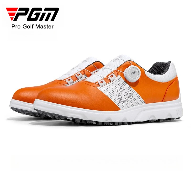 

PGM Golf Shoes Men's Quick Lacing Patent Anti Slip and Waterproof Sports Shoes XZ303